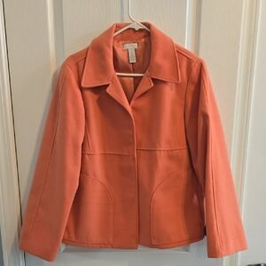 Chico's Peach Pea Coat